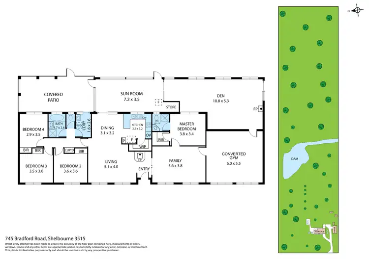 Floorplan of Homely house listing, 745 Bradford Road, Shelbourne VIC 3515