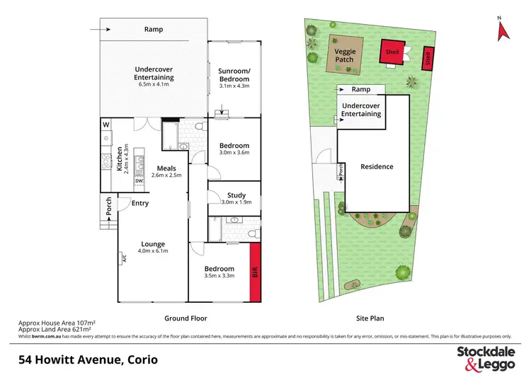 Floorplan of Homely house listing, 54 Howitt Avenue, Corio VIC 3214
