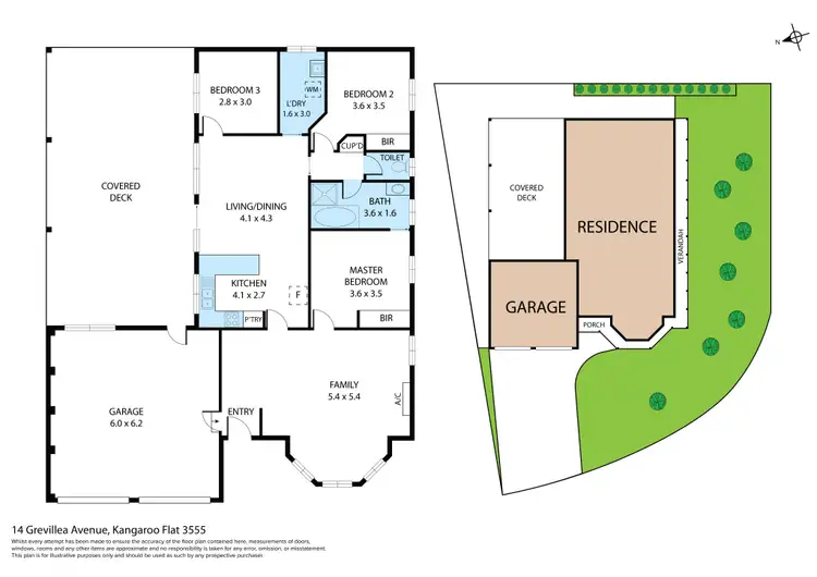 Floorplan of Homely house listing, 14 Grevillea Avenue, Kangaroo Flat VIC 3555