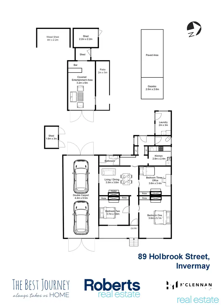 Floorplan of Homely house listing, 89 Holbrook St, Invermay TAS 7248
