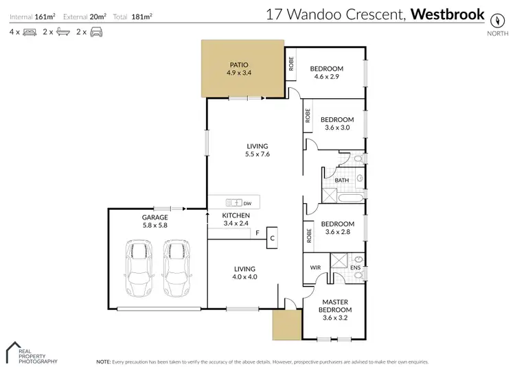 Floorplan of Homely house listing, 17 Wandoo Crescent, Westbrook QLD 4350