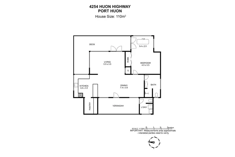 Floorplan of Homely house listing, 4254 Huon Highway, Port Huon TAS 7116