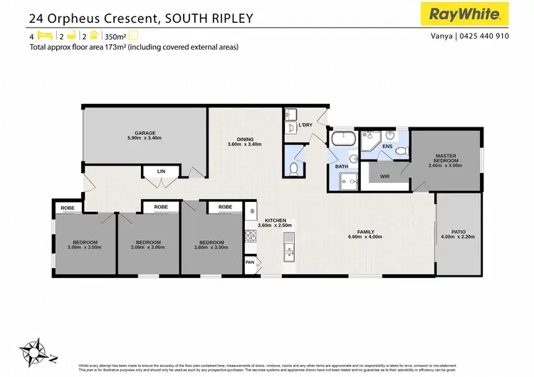Floorplan of Homely house listing, 24 Orpheus Crescent, South Ripley QLD 4306
