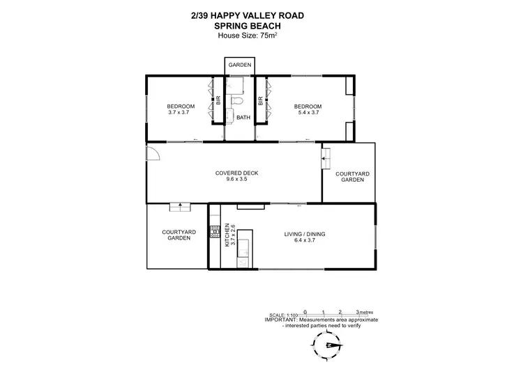 Floorplan of Homely house listing, 2/39 Happy Valley Road, Spring Beach TAS 7190