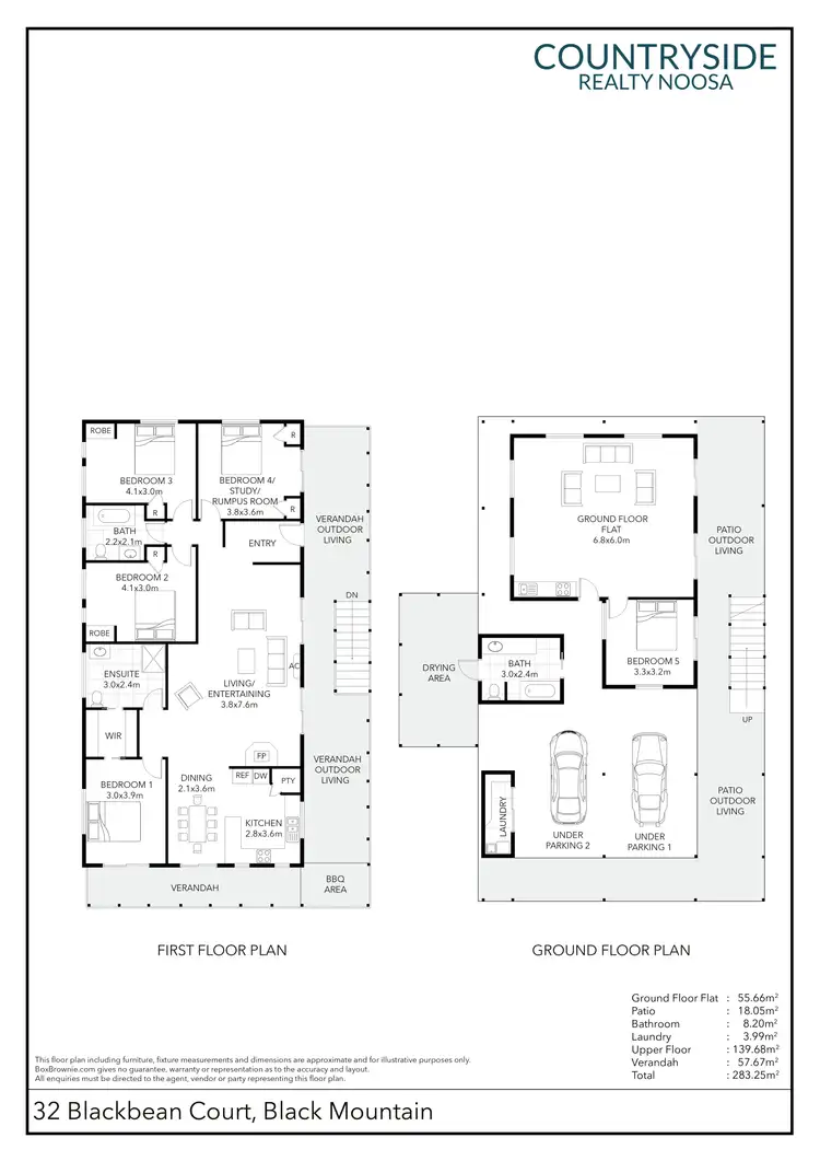 Floorplan of Homely house listing, 32 Blackbean Court, Black Mountain QLD 4563