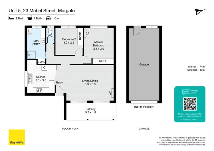 Floorplan of Homely unit listing, 5/23 Mabel Street, Margate QLD 4019