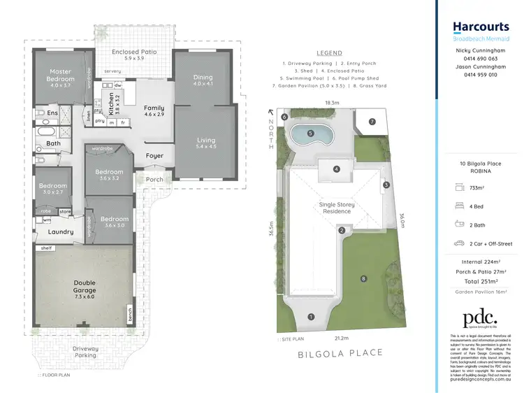 Floorplan of Homely house listing, 10 Bilgola Place, Robina QLD 4226