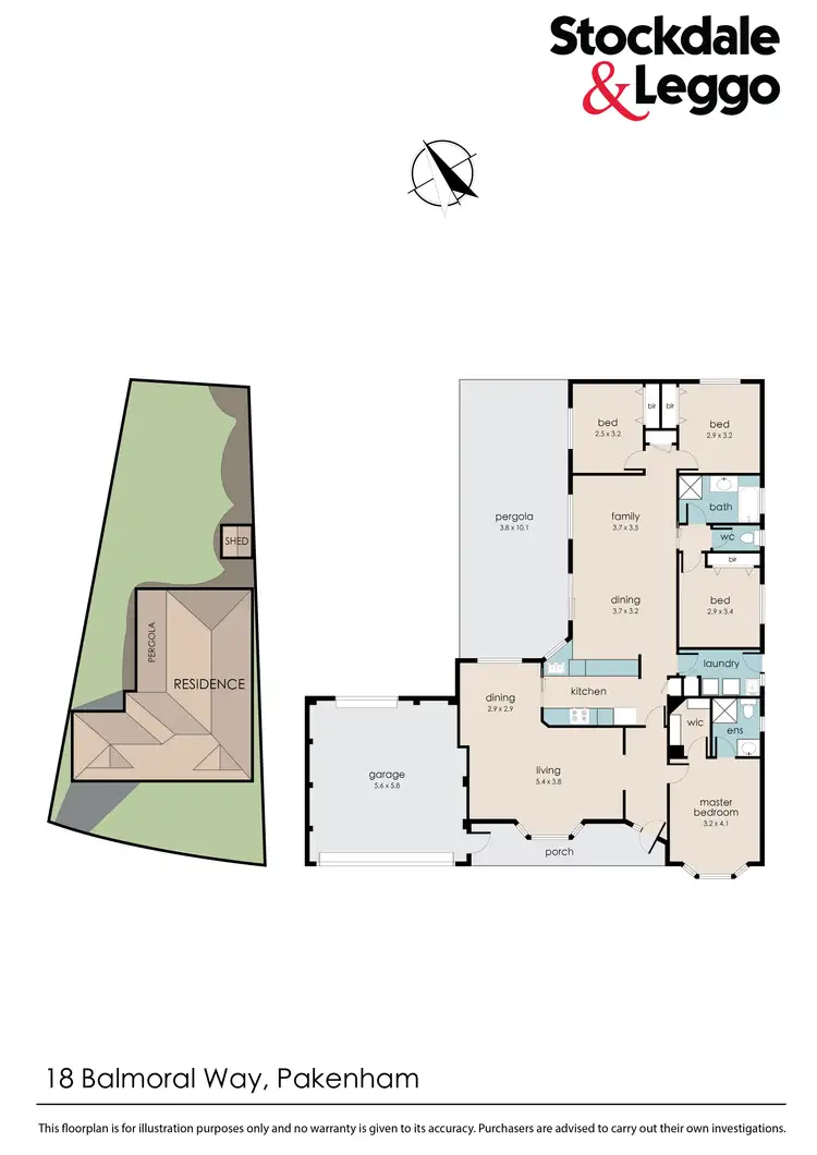 Floorplan of Homely house listing, 18 Balmoral Way, Pakenham VIC 3810