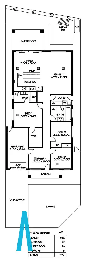 Floorplan of Homely house listing, 27 Deborah Grove, Modbury North SA 5092