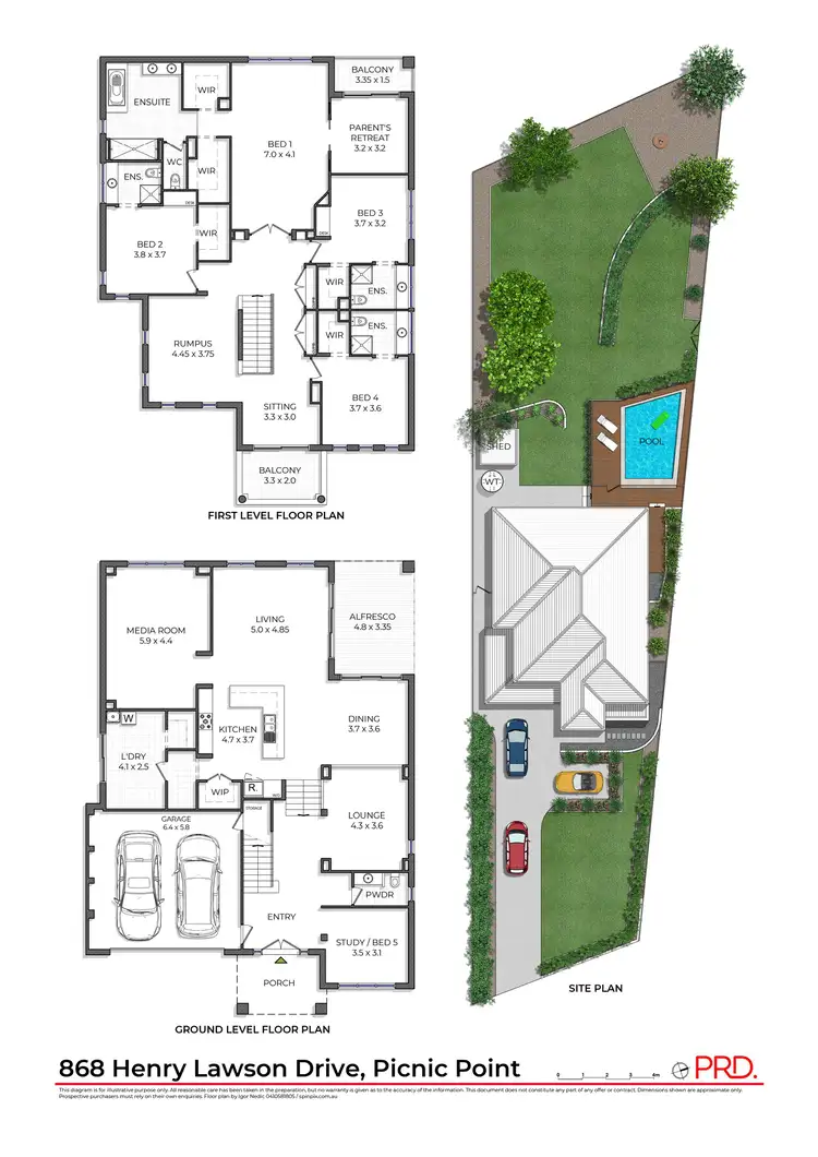 Floorplan of Homely house listing, 868 Henry Lawson Drive, Picnic Point NSW 2213