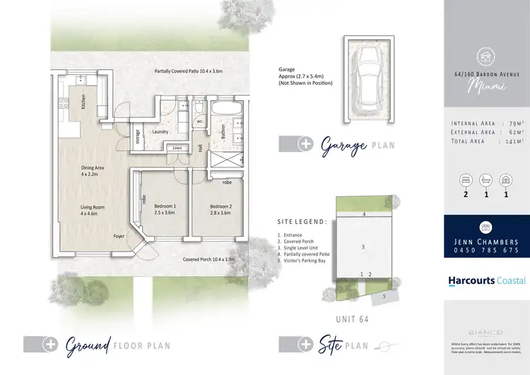 Floorplan of Homely villa listing, 64/160 Bardon Avenue, Miami QLD 4220