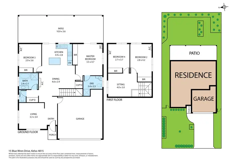 Floorplan of Homely house listing, 15 Blue Wren Drive, Kelso QLD 4815