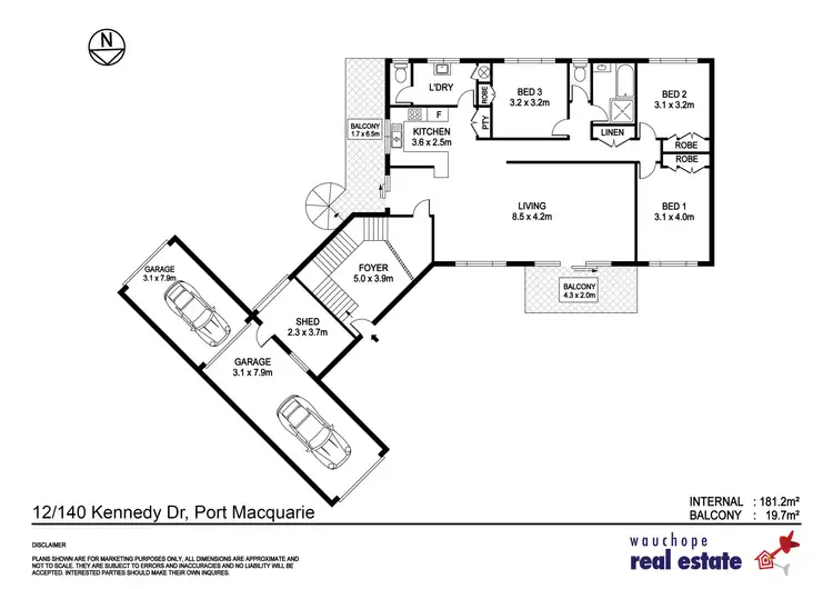 Floorplan of Homely unit listing, 12/140 Kennedy Drive, Port Macquarie NSW 2444