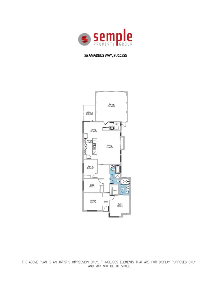 Floorplan of Homely house listing, 20 Amadeus Way, Success WA 6164