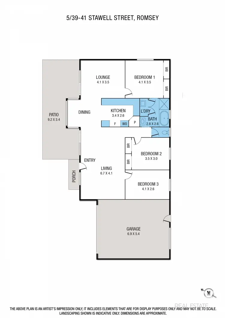 Floorplan of Homely house listing, 5/39-41 Stawell Street, Romsey VIC 3434