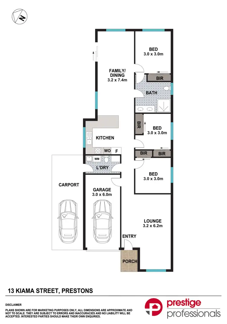 Floorplan of Homely house listing, 13 Kiama Street, Prestons NSW 2170