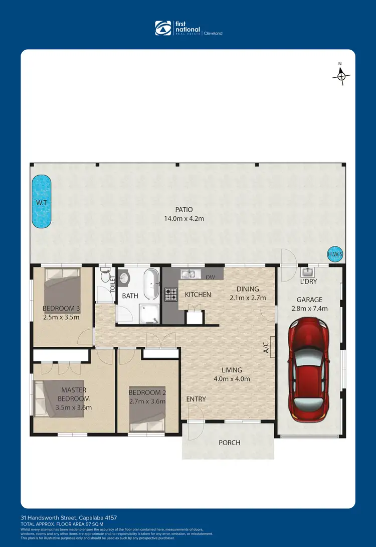 Floorplan of Homely house listing, 31 Handsworth Street, Capalaba QLD 4157