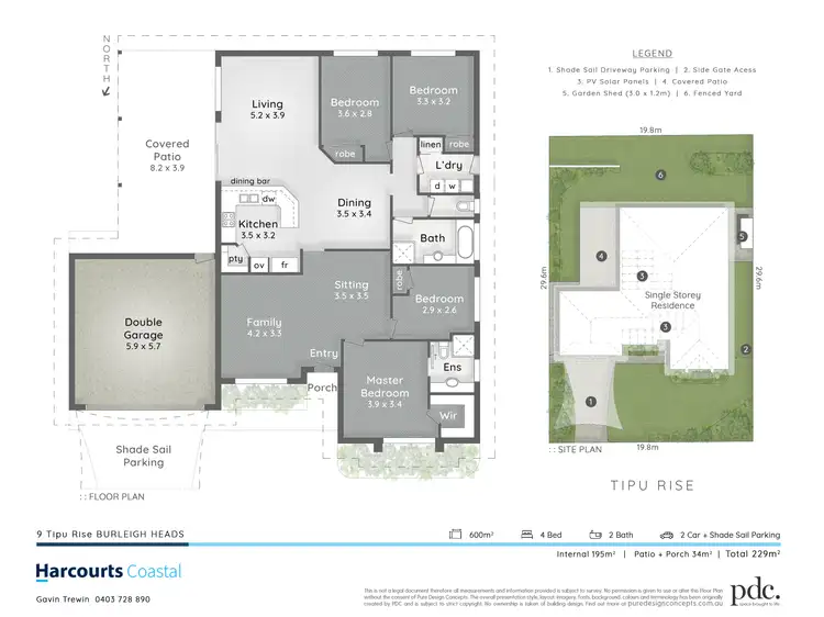 Floorplan of Homely house listing, 9 Tipu Rise, Burleigh Heads QLD 4220