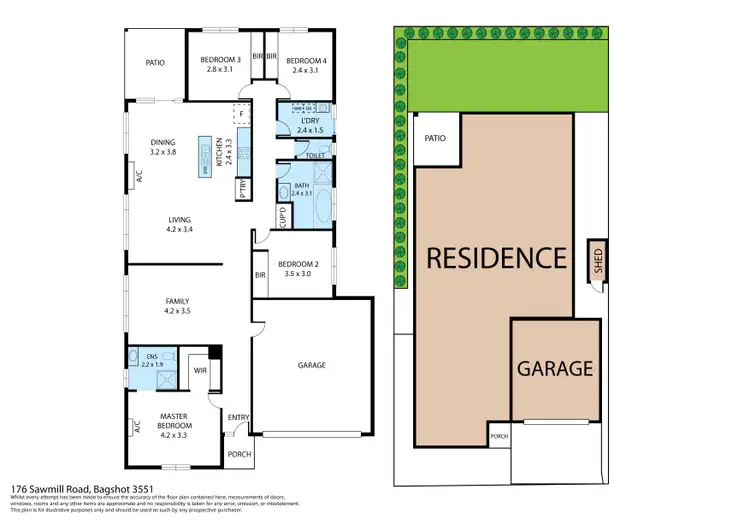 Floorplan of Homely house listing, 176 Sawmill Road, Huntly VIC 3551