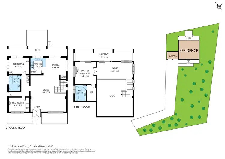 Floorplan of Homely house listing, 12 Rumbala Court, Bushland Beach QLD 4818