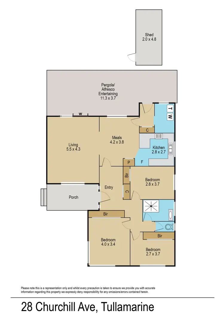 Floorplan of Homely house listing, 28 Churchill Avenue, Tullamarine VIC 3043