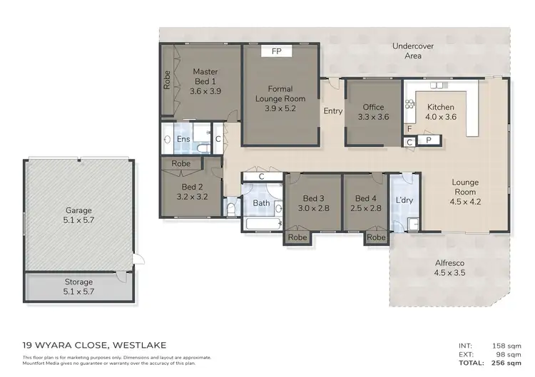 Floorplan of Homely house listing, 19 Wyara Close, Westlake QLD 4074