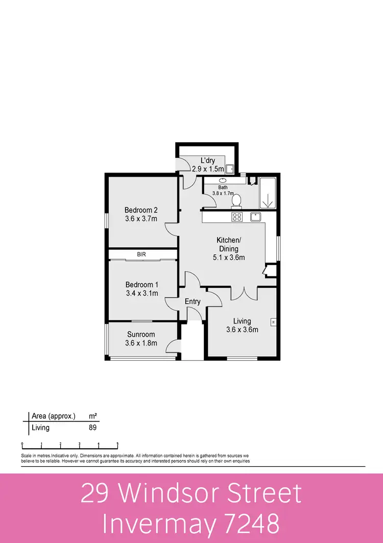 Floorplan of Homely house listing, 29 Windsor Street, Invermay TAS 7248