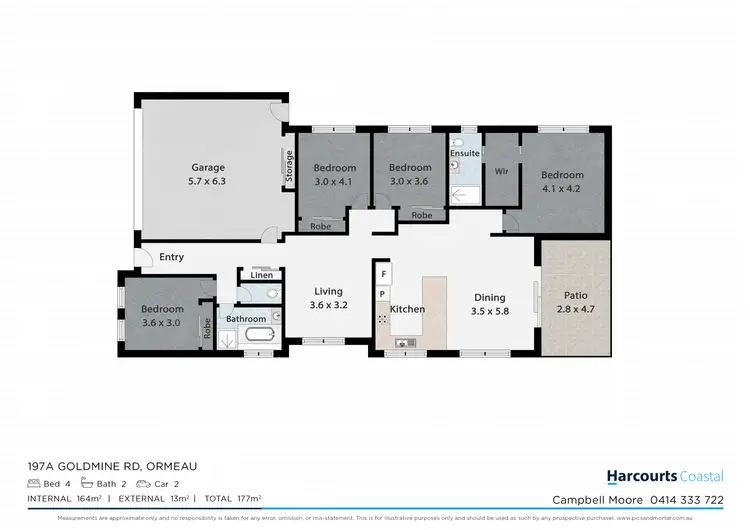 Floorplan of Homely house listing, 197A Goldmine Road, Ormeau QLD 4208