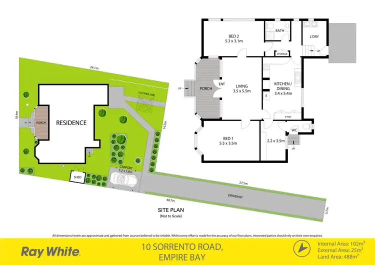 Floorplan of Homely house listing, 10 Sorrento Road, Empire Bay NSW 2257
