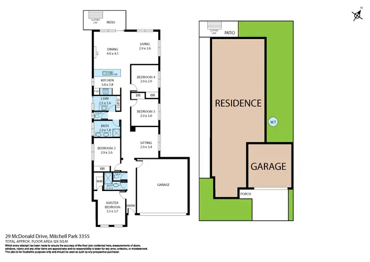 Floorplan of Homely house listing, 29 McDonald Drive, Mitchell Park VIC 3355