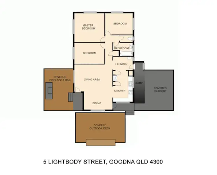 Floorplan of Homely house listing, 5 Lightbody Street, Goodna QLD 4300
