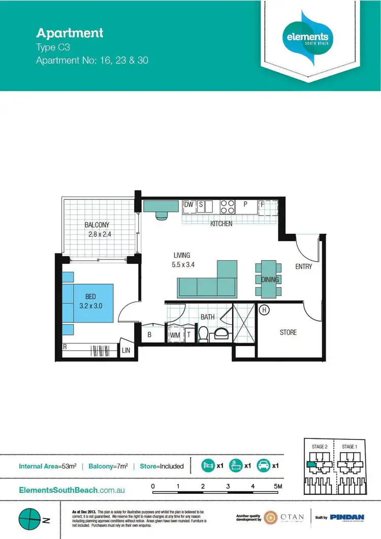 Floorplan of Homely apartment listing, 39/25 O'Connor Close, North Coogee WA 6163