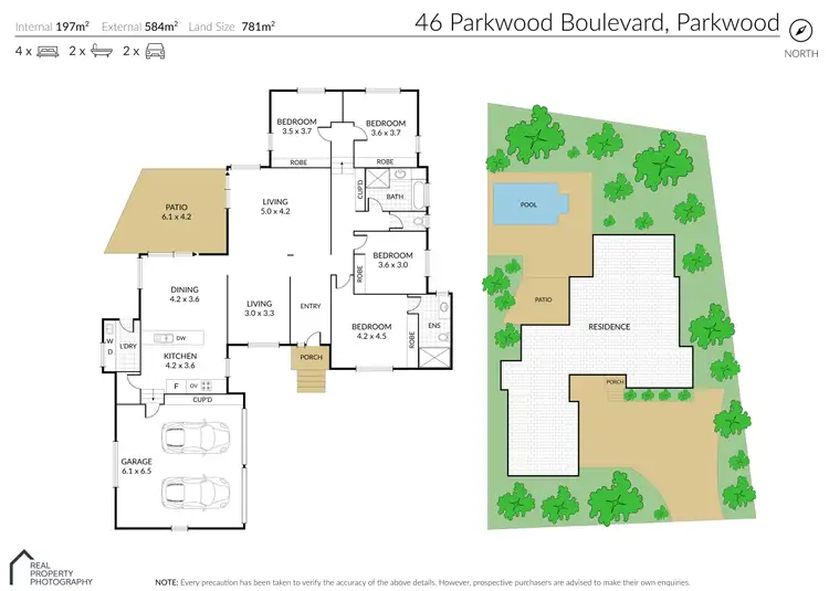 Floorplan of Homely house listing, 46 Parkwood Boulevard, Parkwood QLD 4214