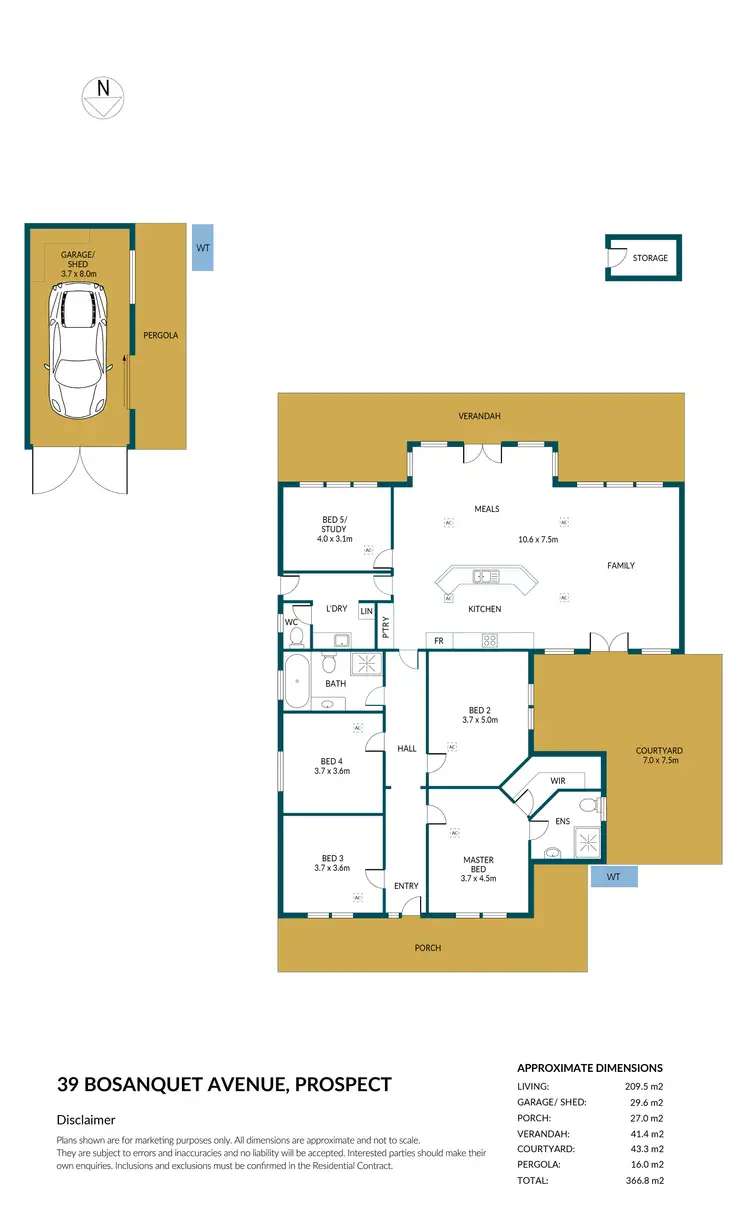 Floorplan of Homely house listing, 39 Bosanquet Avenue, Prospect SA 5082