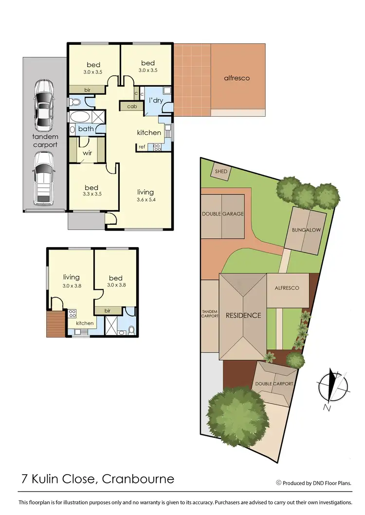 Floorplan of Homely house listing, 7 Kulin Close, Cranbourne VIC 3977