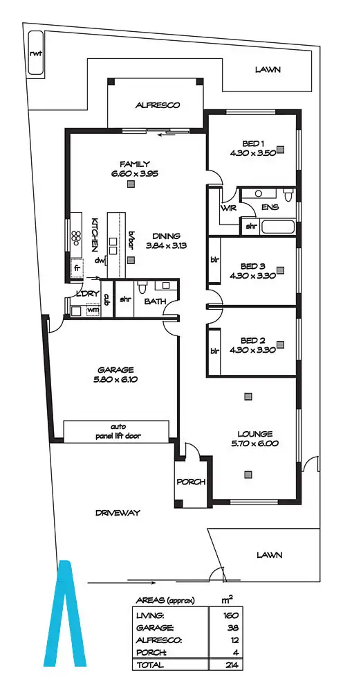 Floorplan of Homely house listing, 1A Lancaster Street, Kilburn SA 5084