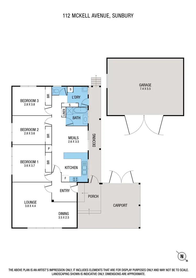Floorplan of Homely house listing, 112 McKell Avenue, Sunbury VIC 3429