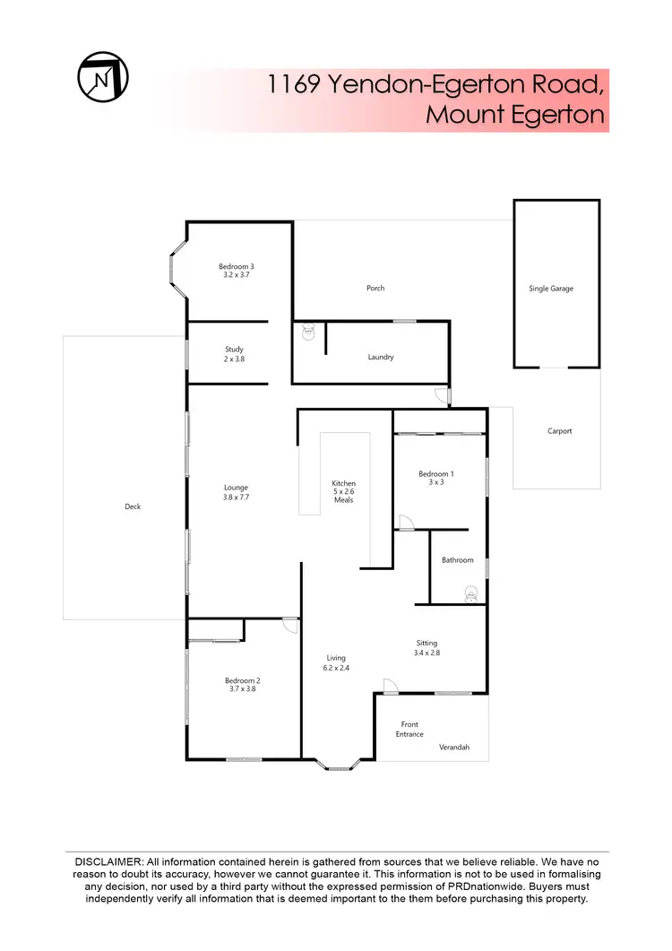 Floorplan of Homely house listing, 1169 Yendon-Egerton Road, Mount Egerton VIC 3352