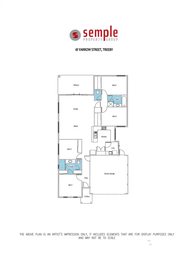 Floorplan of Homely house listing, 18 Yarrow Street, Treeby WA 6164