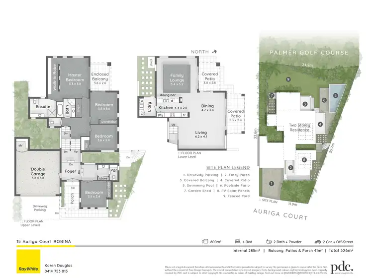 Floorplan of Homely house listing, 15 Auriga Court, Robina QLD 4226