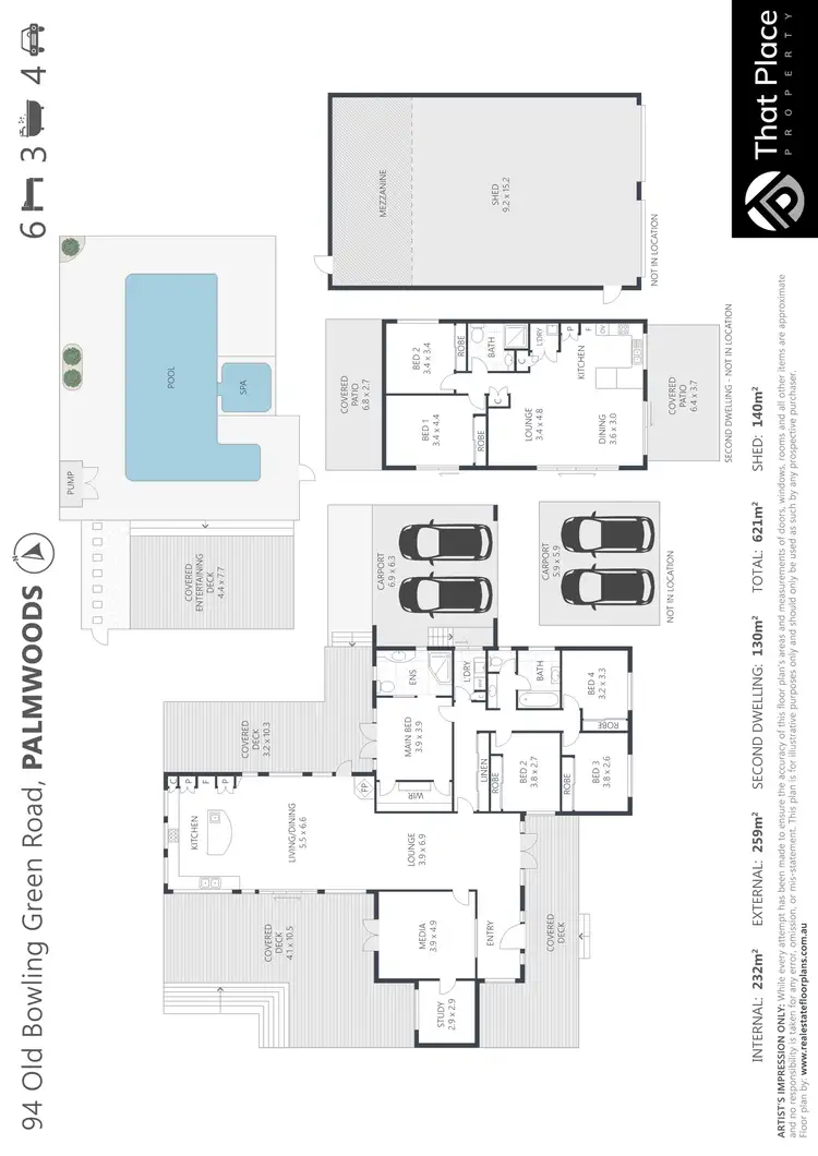 Floorplan of Homely rural property listing, 94 Old Bowling Green Road, Palmwoods QLD 4555