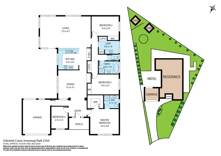 Floorplan of Homely house listing, 4 Kestrel Court, Invermay Park VIC 3350