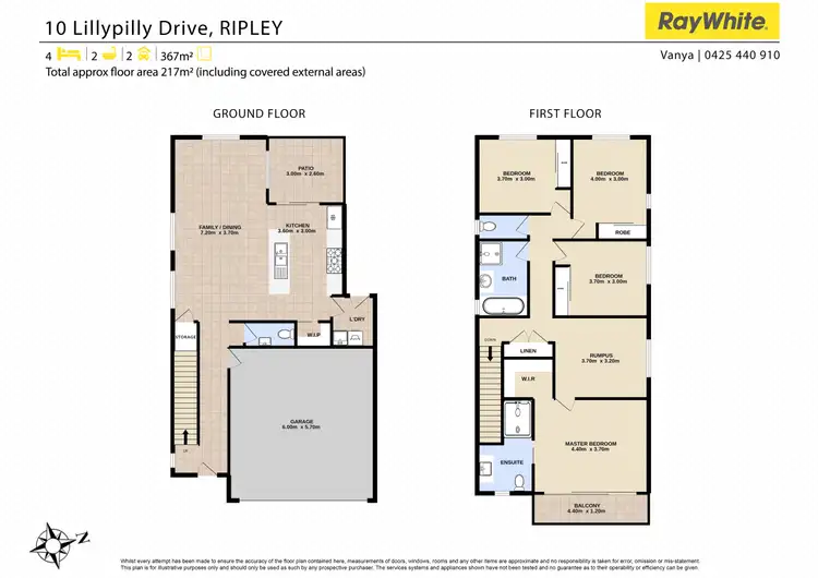 Floorplan of Homely house listing, 10 Lillypilly Drive, Ripley QLD 4306