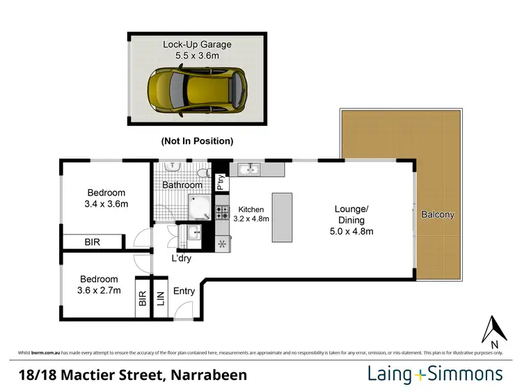 Floorplan of Homely apartment listing, 18/18 Mactier Street, Narrabeen NSW 2101