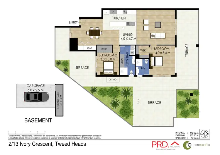 Floorplan of Homely unit listing, 2/13 Ivory Crescent, Tweed Heads NSW 2485