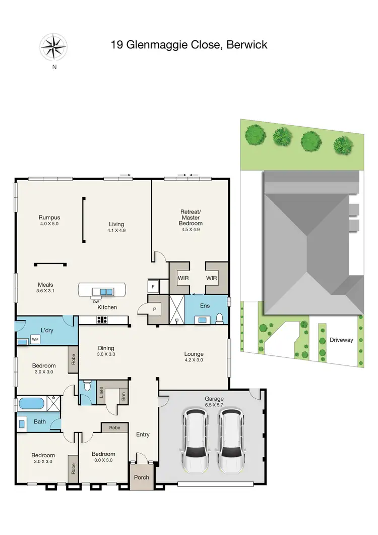 Floorplan of Homely house listing, 19 Glenmaggie Close, Berwick VIC 3806