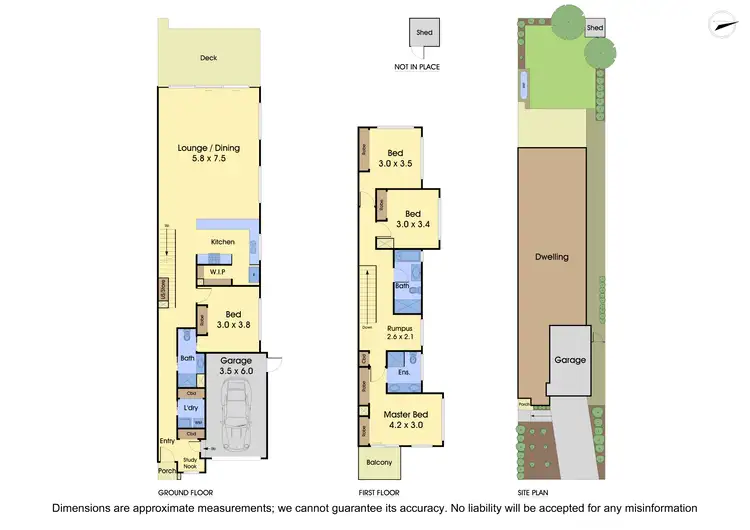 Floorplan of Homely townhouse listing, 1/2 Deauville Street, Forest Hill VIC 3131