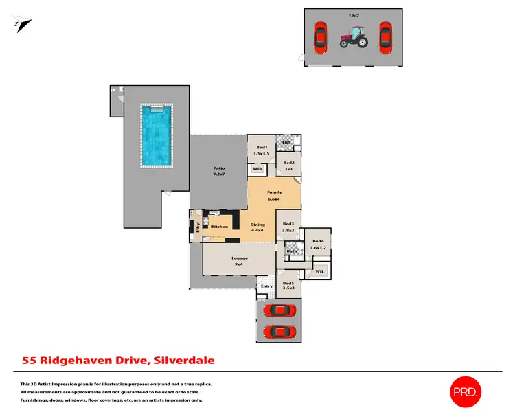 Floorplan of Homely house listing, 55 Ridgehaven Road, Silverdale NSW 2752