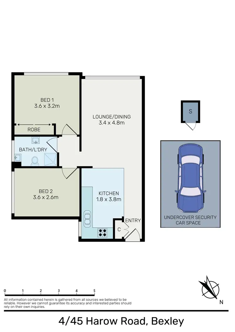 Floorplan of Homely apartment listing, 4/45 Harrow Road, Bexley NSW 2207