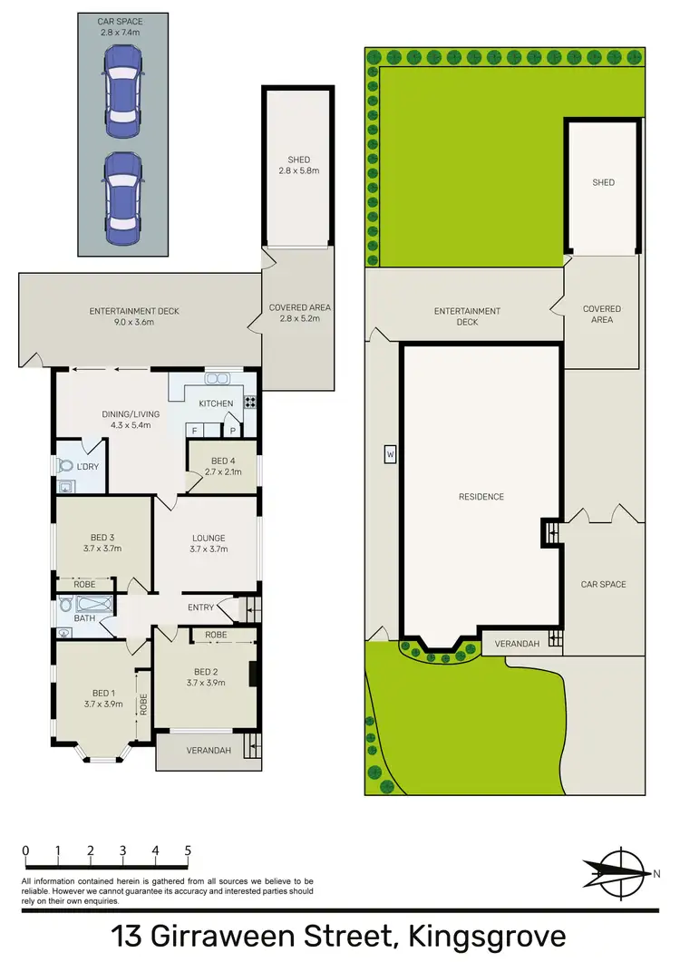 Floorplan of Homely house listing, 13 Girraween Street, Kingsgrove NSW 2208